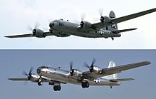 The two remaining flyable B-29s: FIFI (top) and Doc (bottom) FIFI and Doc.jpg