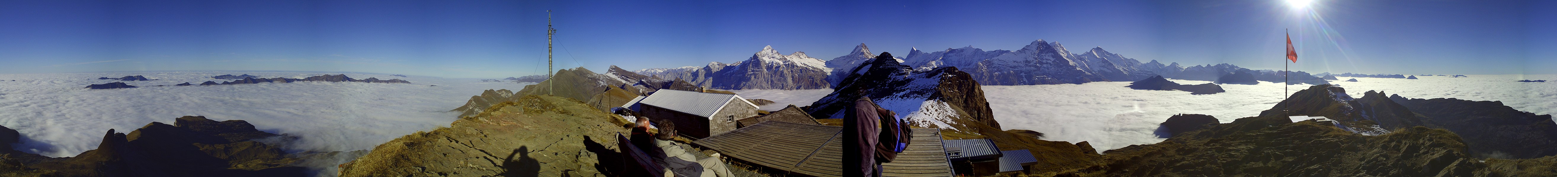 Panorama der Berner Alpen gesehen vom Faulhorn