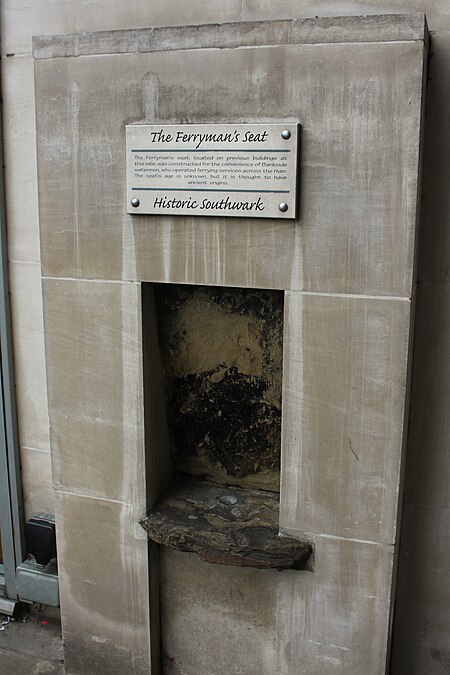 Ferryman's seat, Bankside, London