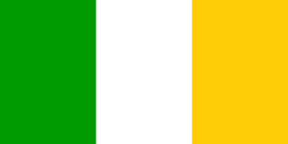 Флаг зеленый желтый зеленый вертикально