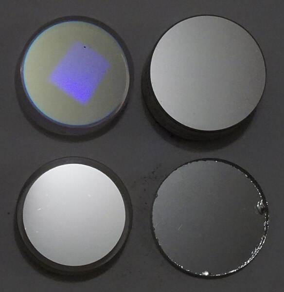 File:Four mirrors - dielectric aluminum silver and chrome.jpg