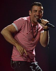 Gabbani durante le prove dell'Eurovision Song Contest 2017