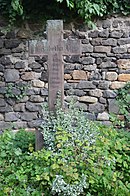 Frankfurt, Eschersheim, Emmauskirche, churchyard, grave 10.JPG