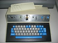 IBM 129 Combination Keyboard. Card is punched with the letters of the alphabet and the digits 1 through 0. GfhR (14).jpg