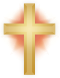 Gold Christian cross.svg
