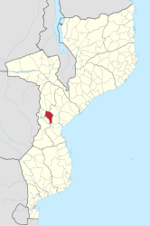 Location of the Gondola district in Mozambique