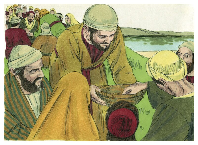 File:Gospel of John Chapter 6-9 (Bible Illustrations by Sweet Media).jpg