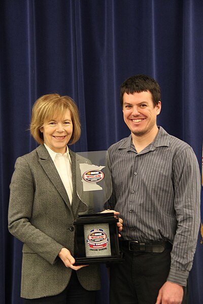 File:Governor Mark Dayton Lt. Governor Smith Meets with Jacob Goede, NASCAR Whelen State Champion (16926231992).jpg