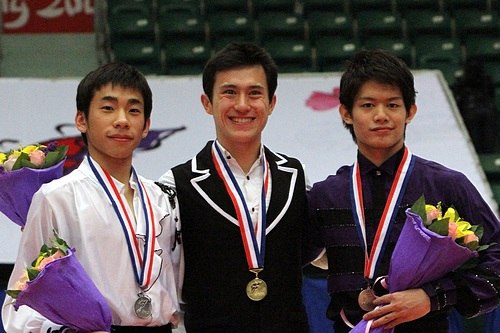 The men's medalists