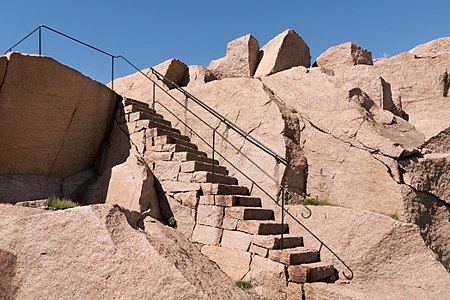 Granite stairs in Stångehuvud reserve