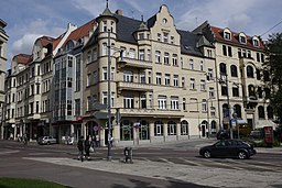 Große Steinstraße Ecke Wilhelm-Külz-Straße - Joliot-Curie-Platz Halle (Saale) - panoramio (1)