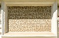 English: Inscription from 1658 over the portal Deutsch: Inschrift von 1658 über dem Portal