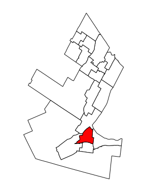 Kort over valgkredsen