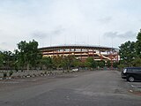 Hang Jebat Stadium from outside.