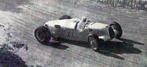 Stuck winning the 1938 La Turbie with a double rear wheel Auto Union Type C