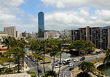 McCully Street in Honolulu, Hawaii. Heading into Waikiki from McCully Street in Honolulu, Hawaii.jpg