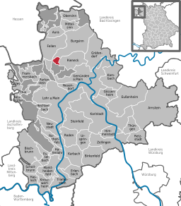 Läget för Herrnwald i Landkreis Main-Spessart