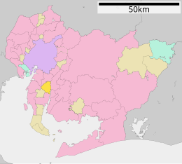 Higashiura - Carte