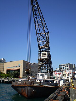 <i>Hikitia</i> Crane ship in Wellington, New Zealand