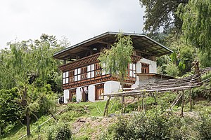 Una casa de Bután, similar a las de Far Cry 4.