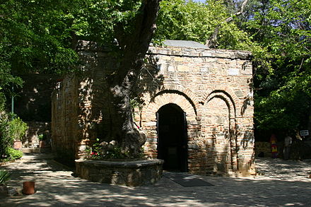 House of the Virgin Mary, now a chapel in Ephesus, Turkey