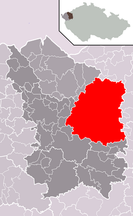 Area militar de Hradiště - Localizazion