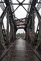 Deutsch: Historische Hubbrücke über die Elbe in Magdeburg - Mittelteil, Blick nach Nordosten. This is a photograph of an architectural monument. It is on the list of cultural monuments of Magdeburg.