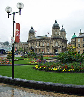 The Queen's Gardens and Maritime Museum in Kingston upon Hull city centre