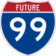 Future Interstate 99 marker