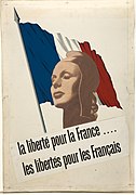 自由フランス によって使用されたマリアンヌのポスター(1940年)。