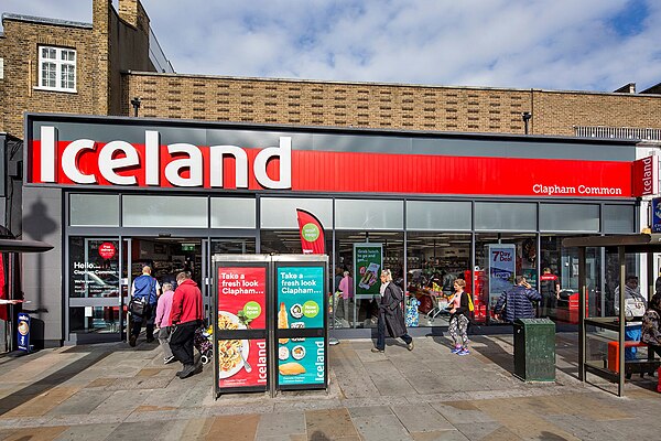 An Iceland store in Clapham Common, London
