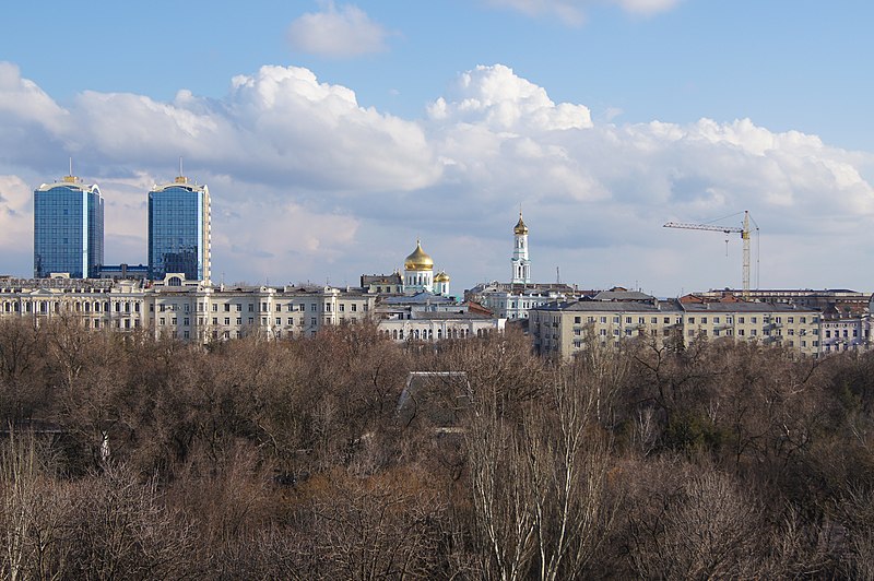 File:Iconic view of Rostov-on-Don, panorama of Rostov-on-Don city centre as seen from Gorky Park, Rostov-on-Don, Russia.jpg