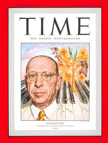 Stravinsky on the cover of TIME in 1948