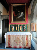 interior of church, showing side chapel altar