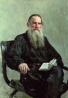 Retrato de León Tolstói. 1887. I. Repin