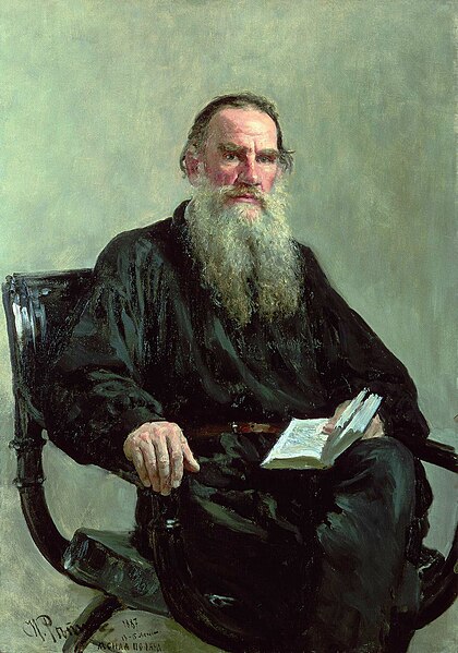 صورة:Ilya Efimovich Repin (1844-1930) - Portrait of Leo Tolstoy (1887).jpg