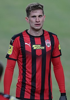 Камышев в составе «Химок» в 2021 г.