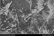 Wreckage of Imperial Airlines Flight 201/8 photographed by CAB Imperial Airlines Flight 201-8.jpg