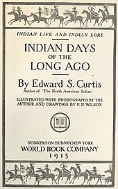 cover page of Indian Days of the Long Ago published in 1915