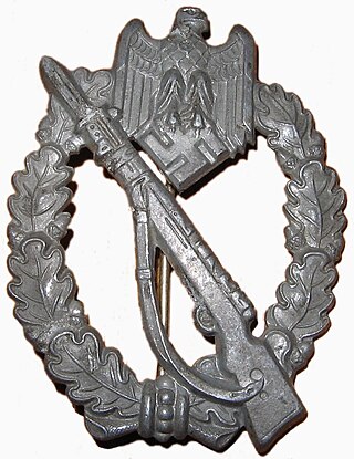 <span class="mw-page-title-main">Infantry Assault Badge</span> Nazi German military award