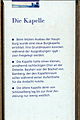 Informationstafel an der Burgruine Neideck; Die Kapelle