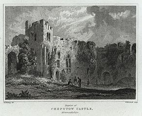 Interior of Chepstow Castle, Monmouthshire