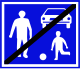 End of traffic calming area