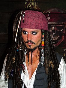 als Jack Sparrow (Wachsfigur bei Madame Tussauds)