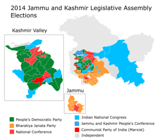 <span class="mw-page-title-main">2014 Jammu and Kashmir Legislative Assembly election</span> State assembly election in India