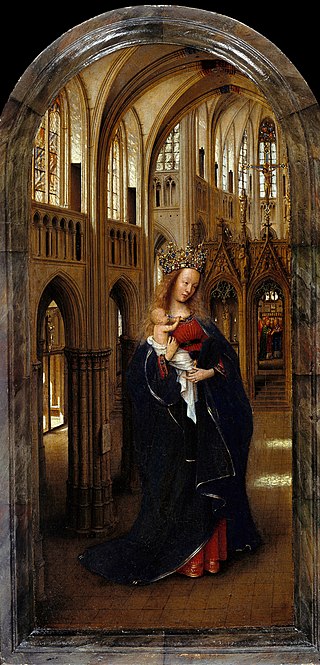 <i>Madonna in the Church</i> Small oil panel by Jan van Eyck