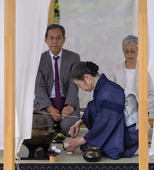 File:Japanese garden at Schönbrunn Palace in Vienna, Austria - teahouse Heterotopia tea ceremony-whisk PNr°1027.jpg