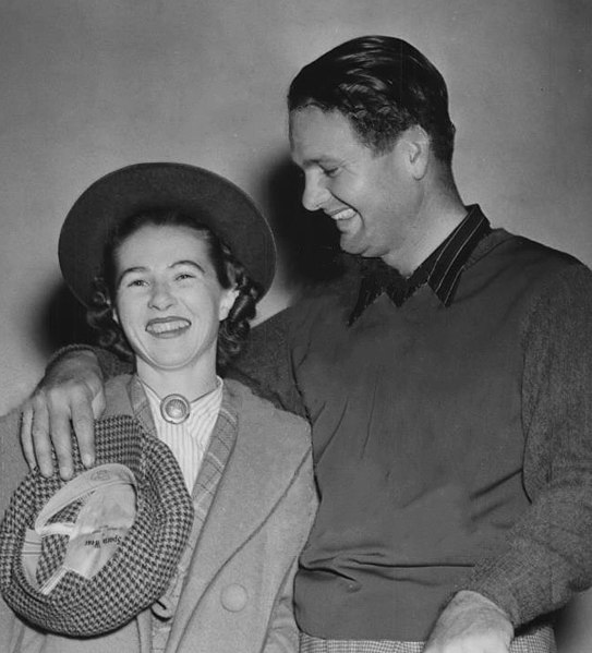 Demaret with wife Idella in 1940
