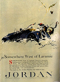 "Somewhere West of Laramie" advertisement for the Jordan Playboy Jordancarad.jpg