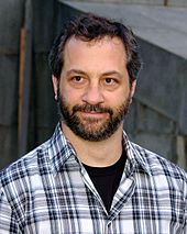 Image of Judd Apatow showing his head and upper torso. He is looking straight ahead at the camera.